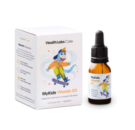 HealthLabs MyKids Vitamin D3 wegańska witamina D w kropelkach dla dzieci suplement diety 9.7ml