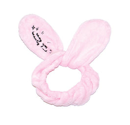 Dr. Mola Bunny Ears pluszowa opaska kosmetyczna królicze uszy Jasny Róż