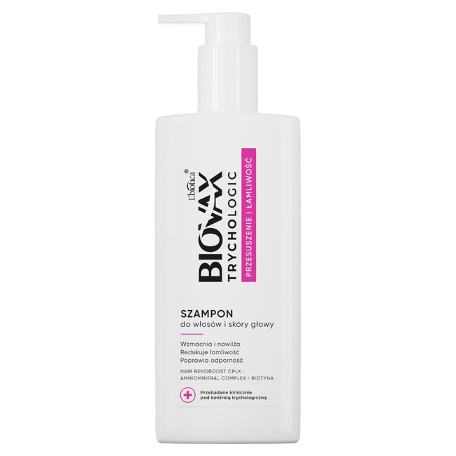 BIOVAX Trychologic Przesuszenie i Łamliwość szampon do włosów i skóry głowy 200ml