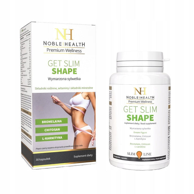 Noble Health Get Slim Shape suplement diety dla utrzymania prawidłowej masy ciała 30 kapsułek