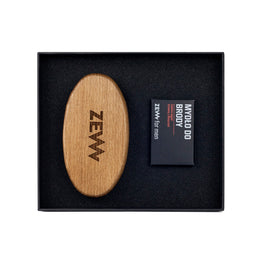 Zew For Men Pakiet Brodacza zestaw mydło do brody 85ml + szczotka do profesjonalnej pielęgnacji zarostu