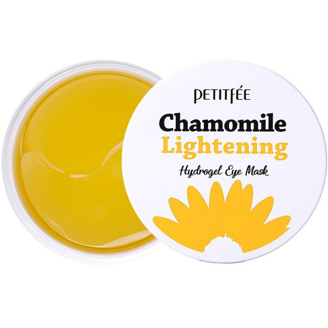 Petitfee Chamomile Lightening Hydrogel Eye Mask rozświetlające hydrożelowe płatki pod oczy z ekstraktem z rumianku 60szt