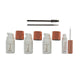 Makeup Revolution Zestaw Brow Lamination Set Brow Glue klej do brwi 4ml + Brow Lift krem do brwi 5ml + Brow Fix utrwalacz do brwi 5ml + Brow Hydrate nawilżacz do brwi 5ml +  Brush pędzelek x2