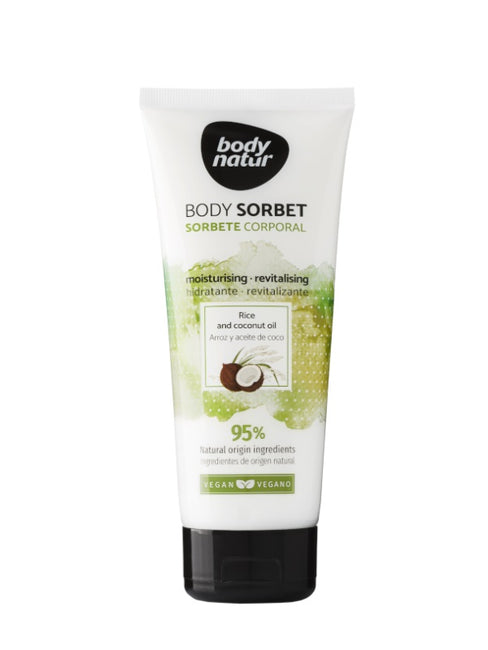 Body Natur Sorbet do ciała nawilżająco-rewitalizujący Olej Kokosowy i Ryż 200ml