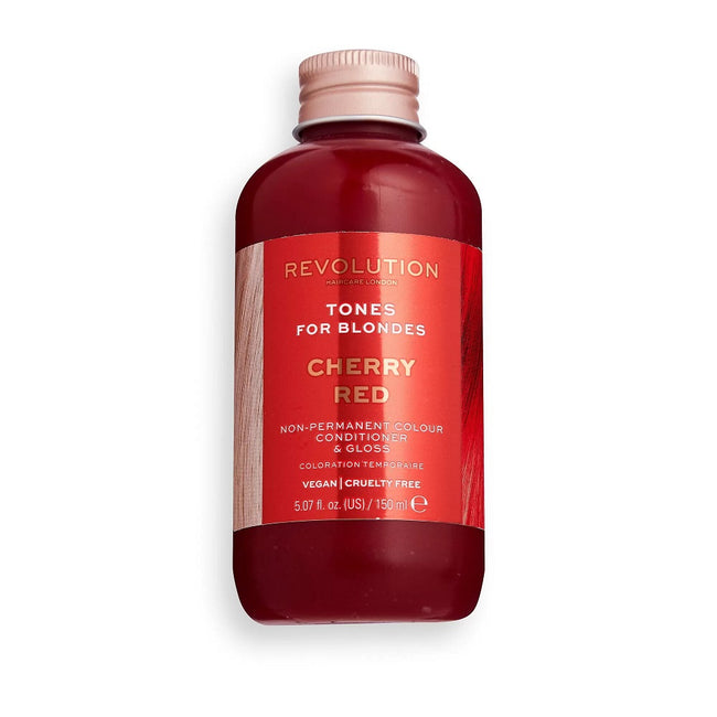 Revolution Hair Tones For Blondes balsam koloryzujący do włosów blond Cherry Red 150ml
