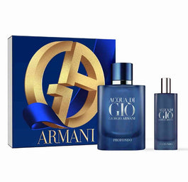 Giorgio Armani Acqua di Gio Profondo zestaw woda perfumowana spray 75ml + woda perfumowana spray 15ml