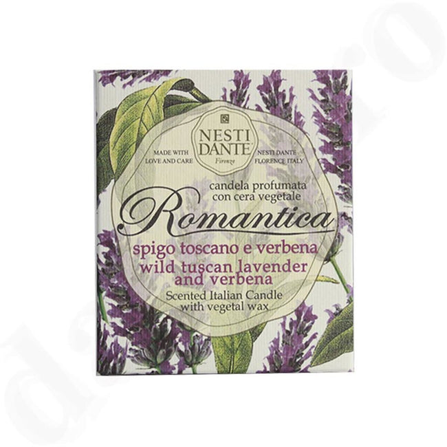 Nesti Dante Romantica Candle świeca zapachowa Lawenda & Werbena 160g