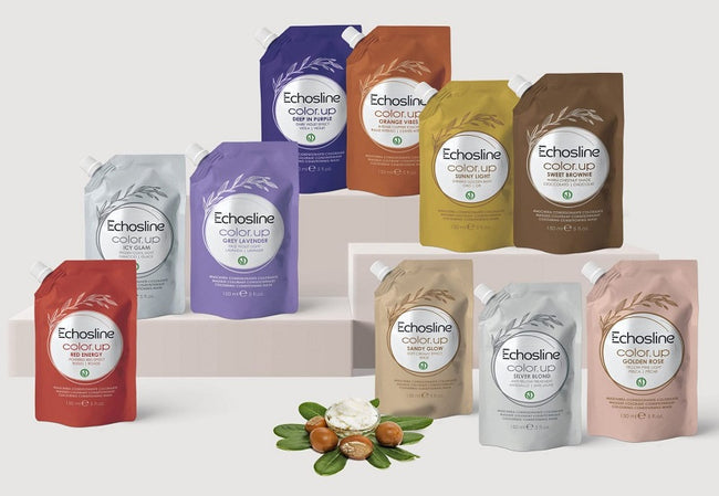 ECHOSLINE Color.up Colouring Conditioning Mask maska koloryzująca do włosów Golden Rose 150ml