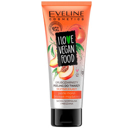 Eveline Cosmetics I Love Vegan Food gruboziarnisty peeling do twarzy oczyszczający z naturalnymi pestkami moreli i bioolejkiem migdałowym 75ml