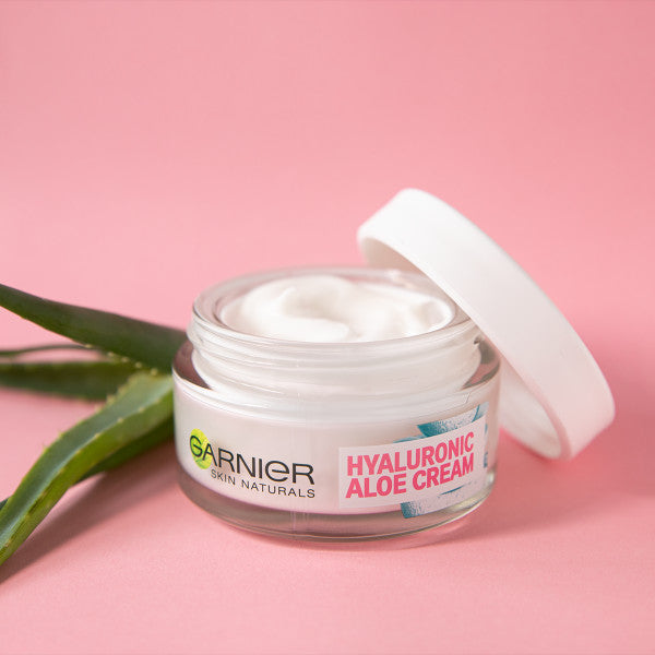 Garnier Hyaluronic Aloe Cream lekki krem odżywczy do skóry suchej i wrażliwej 50ml