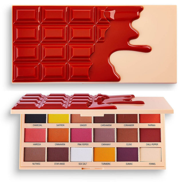 Makeup Revolution I Heart Revolution Chocolate Eyeshadow Palette paleta cieni do powiek Cinnamon 18g