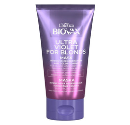 BIOVAX Ultra Violet intensywnie regenerująca maseczka tonująca do włosów blond i siwych 150ml