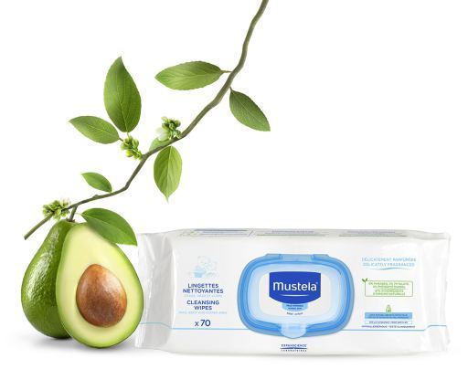 Mustela Cleansing Wipes oczyszczające chusteczki dla dzieci i niemowląt 70szt