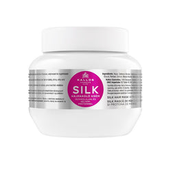 Kallos KJMN Silk Hair Mask maska do włosów z oliwą z oliwek i proteinami jedwabiu 275ml