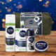 Nivea Men Sensitive Elegance zestaw łagodząca pianka do golenia 200ml + łagodzący balsam po goleniu 100ml + krem uniwersalny 75ml + antyperspirant roll-on 50ml + kosmetyczka