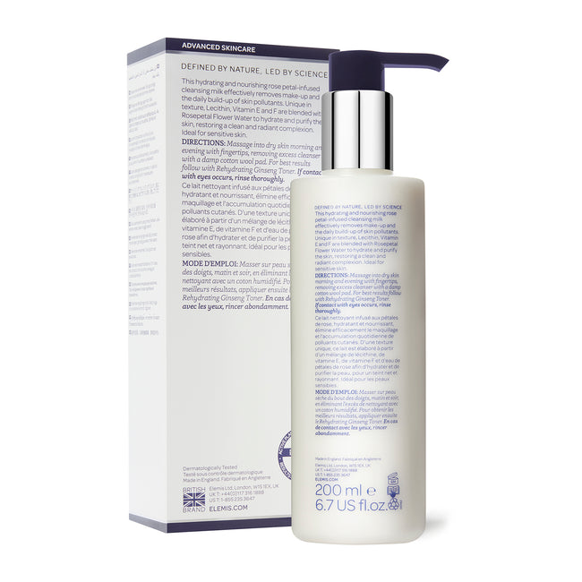 ELEMIS Rehydrating Rosepetal Cleanser odżywcze mleczko oczyszczające do cery odwodnionej 200ml