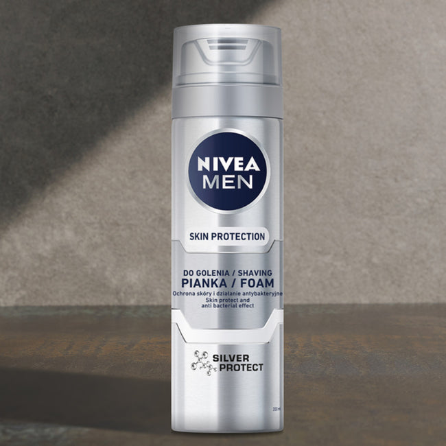 Nivea Men Skin Protection pianka do golenia Silver Protect 200ml