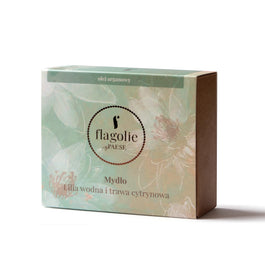 Flagolie Mydło wegańskie w kostce Lilia Wodna i Trawa Cytrynowa 90g