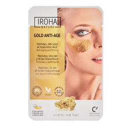 IROHA nature Gold Anti-Age Patches ujędrniające płatki pod oczy z 24k złotem i kwasem hialuronowym 2szt.