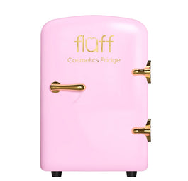 Fluff Cosmetics Fridge lodówka kosmetyczna ze złotym logo Różowa