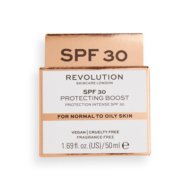 Revolution Skincare Protecting Boost SPF30 For Normal To Oil Skin krem nawilżający do skóry normalnej i tłustej 50ml