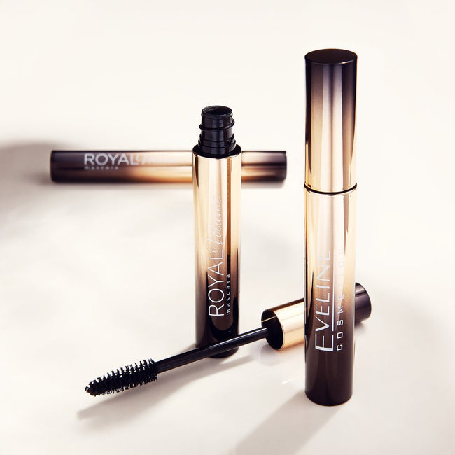 Eveline Cosmetics Royal Volume Mascara tusz do rzęs pogrubiająco-wydłużający Black 10ml