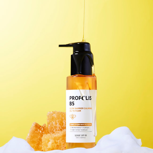 Some By Mi Propolis B5 Glow Barrier Calming Oil To Foam olejek do oczyszczania skóry twarzy 120ml