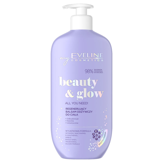 Eveline Cosmetics Beauty & Glow regenerujący balsam odżywczy do ciała 350ml