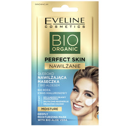 Eveline Cosmetics Bio Organic Perfect Skin intensywnie nawilżająca maseczka z bioaloesem 8ml
