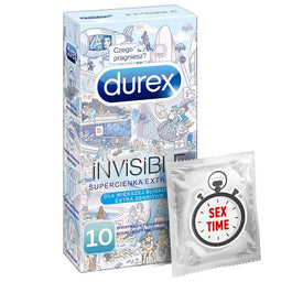 Durex Durex prezerwatywy Invisible dla większej bliskości 10 szt supercienkie