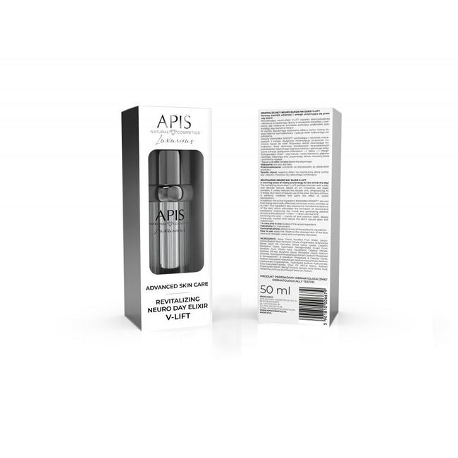APIS Advanced Skin Care Revitalizing Neuro Day Elixir V-Lift rewitalizujący neuro-eliksir na dzień dla cery dojrzałej 50ml
