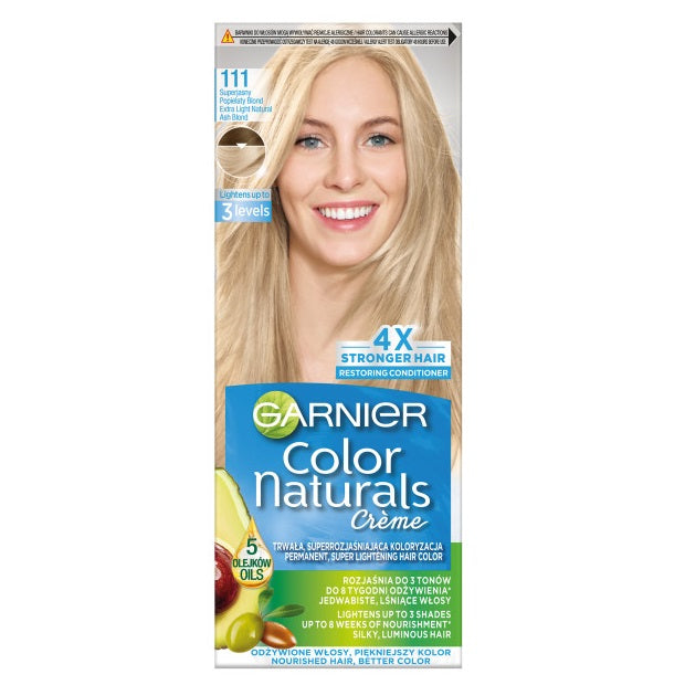 Garnier Color Naturals Creme krem koloryzujący do włosów 111 Jasny Popielaty Blond