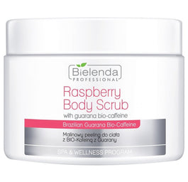 Bielenda Professional Raspberry Body Scrub malinowy peeling do ciała z bio-kofeiną z guarany 550g