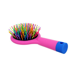 Twish Handy Hair Brush With Mirror szczotka do włosów z lusterkiem Rose Pink