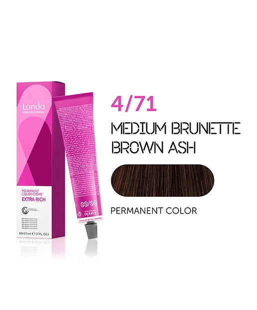 Londacolor Cremehaarfarbe 4/71 – 60 Ml, Braun-Töne | Einfach Anzuwenden, Intensive Farbergebnisse