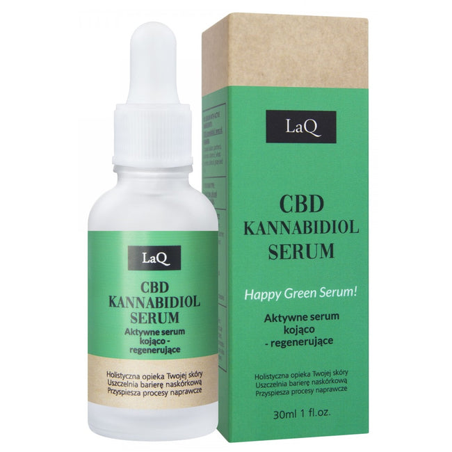 LaQ CBD Kannabidiol aktywne serum kojąco-regenerujące 30ml