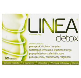 Linea Detox suplement diety wspomagający kontrolę masy ciała 60 tabletek