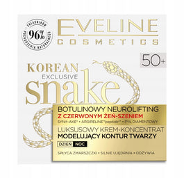 Eveline Cosmetics Korean Exclusive Snake 50+ luksusowy krem-koncentrat modelujący kontur twarzy 50ml