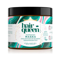 Hair Queen Ekspresowa maska emolientowa do włosów niskoporowatych 400ml