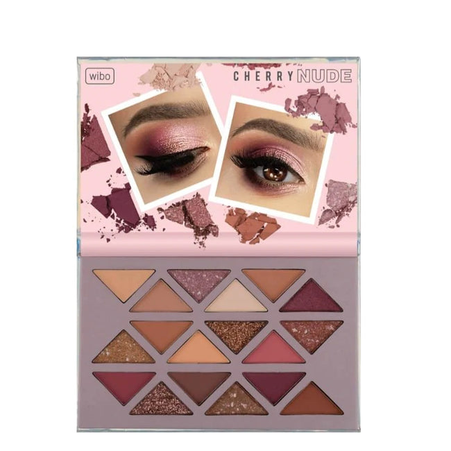 Wibo Cherry Nude Eyeshadow Palette paleta 17 cieni do powiek i korektor 11g