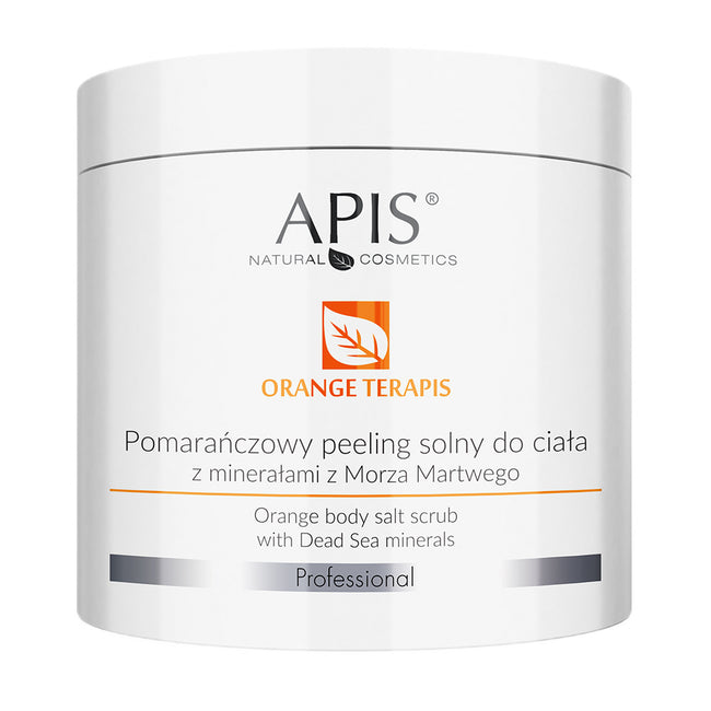 APIS Orange Terapis pomarańczowy peeling solny do ciała z minerałami z Morza Martwego 700g