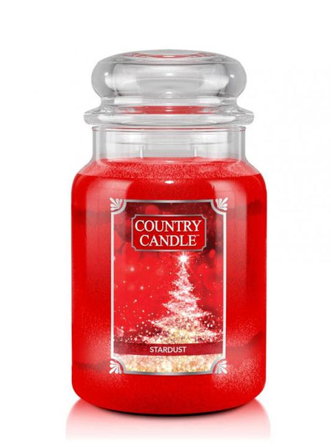 Country Candle Duża świeca zapachowa z dwoma knotami Stardust 652g