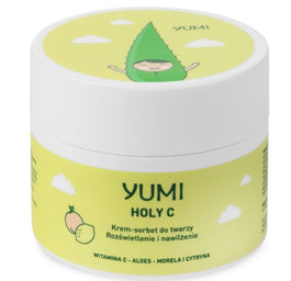 Yumi Holy C rozświetlająco-nawilżający krem-sorbet do twarzy Morela-Cytryna 50ml