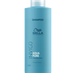 Wella Professionals Invigo Aqua Pure Purifying Shampoo oczyszczający szampon do włosów z ekstraktem z lotosu 1000ml