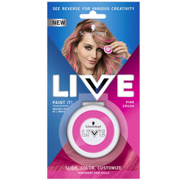 Schwarzkopf Live Paint It! zmywalna kreda do włosów Pink Crush 33g