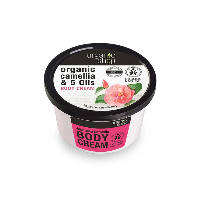 Organic Shop Japanese Camellia Body Cream odmładzający krem do ciała Camellia & 5 Oils 250ml