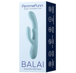 FemmeFunn Balai wibrator typu króliczek Light Blue
