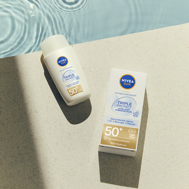 Nivea Sun Triple Protect fluid do twarzy SPF50+ 40ml