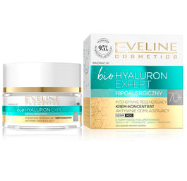 Eveline Cosmetics Bio Hyaluron Expert 70+ intensywnie regenerujący krem-koncentrat aktywnie odmładzający na dzień i noc 50ml