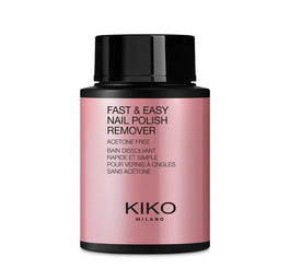 KIKO Milano Fast & Easy Nail Polish Remover Acetone Free szybko działający zmywacz do paznokci z gąbką bez acetonu 01 75ml
